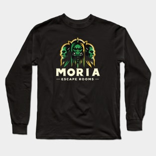 Moria Escape Rooms - Orcs - Logo - Fantasy Long Sleeve T-Shirt